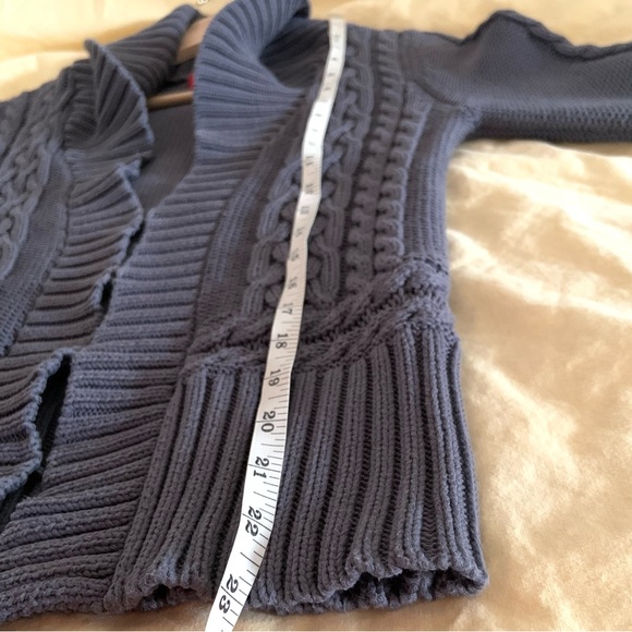 Mossimo Knitted Cardigan 100% Cotton Size Medium Slate Gray / Women’s Cardigan. - Picture 11 of 17